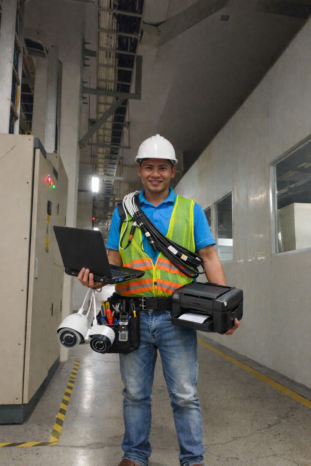 Thi công kéo cáp quang kỹ thuật